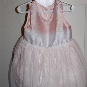 Pink and White Ombré Glitter Tutu Dress